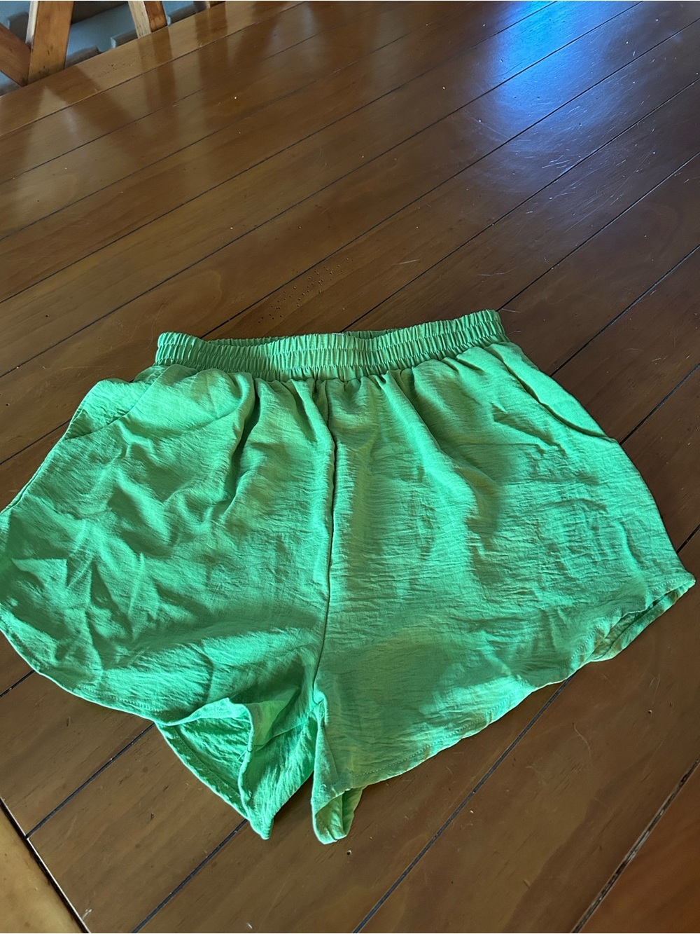 Fashion Nova Lime Green Pull-On Lounge Shorts Size Medium